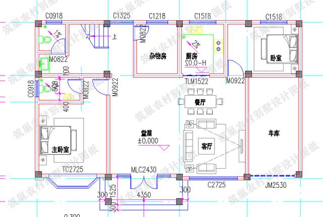 二层农村自建房，占地139平方米，带堂屋+阳光房，主体造价30万。