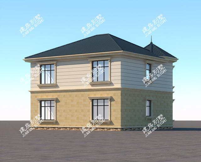 新欧式框架结构两层别墅设计图，让你拥有童话般梦幻的小屋