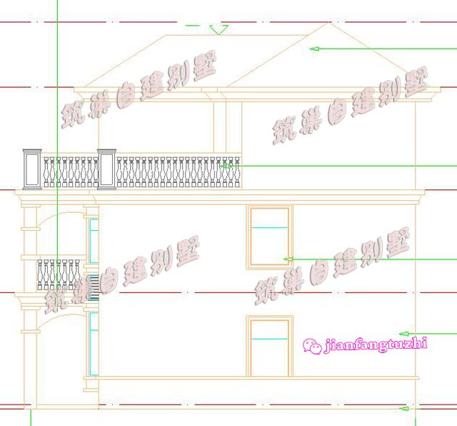 130平米13x10米三层别墅设计图，复式挑空，唤起你对儿时红砖瓦房的记忆