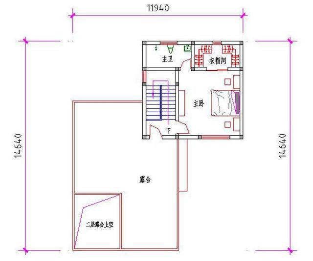 50万12×17米现代风格带庭院三层别墅设计图