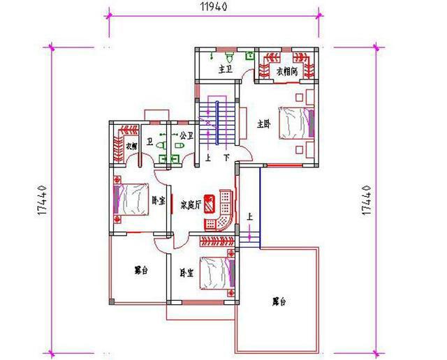 现代风格三层别墅设计图，带庭院，很宽敞，私密性高