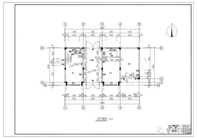 16.5米面宽8.5米进深二层豪华欧式别墅设计图，全套施工图