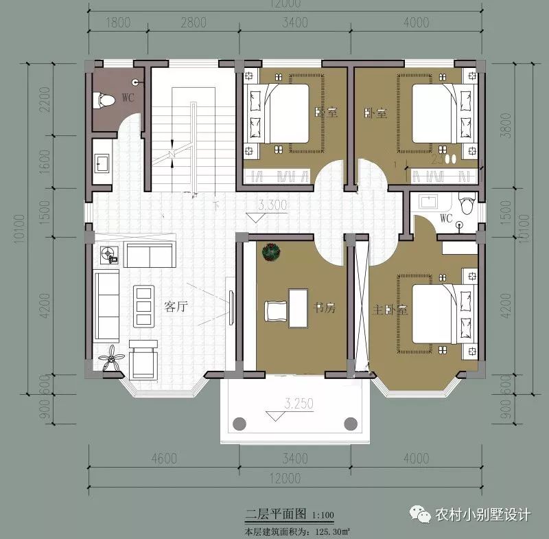 11X12米三层乡村品质别墅设计图，这才是我想要的农村别墅