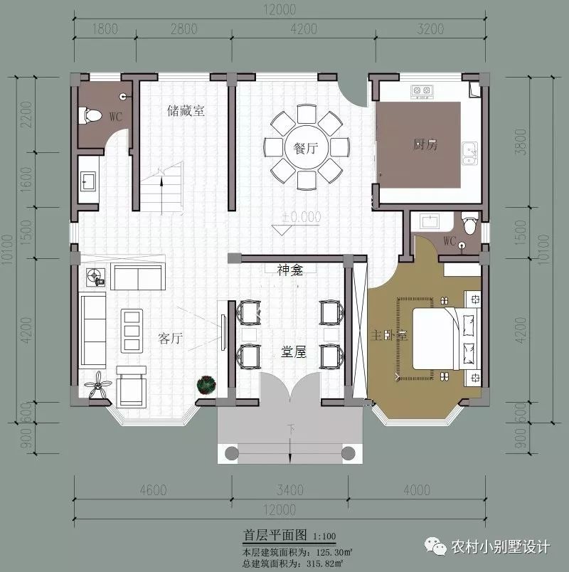 11X12米三层乡村品质别墅设计图，这才是我想要的农村别墅