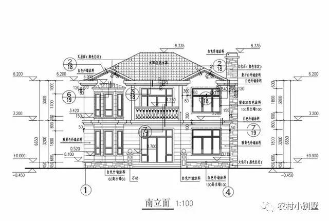 11X8.5米普通二层农村小楼图，不用攒钱也能建得起