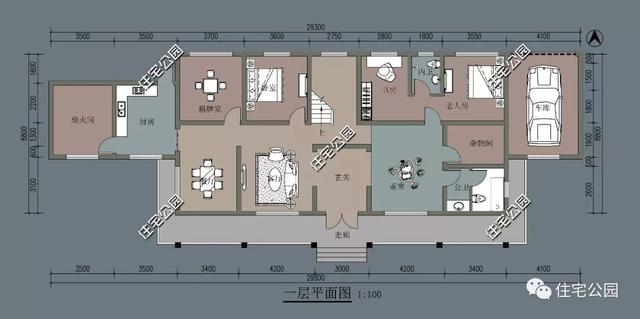 美式二层农村别墅设计图，6室2厅，外观清爽简约，你喜欢这样的吗？