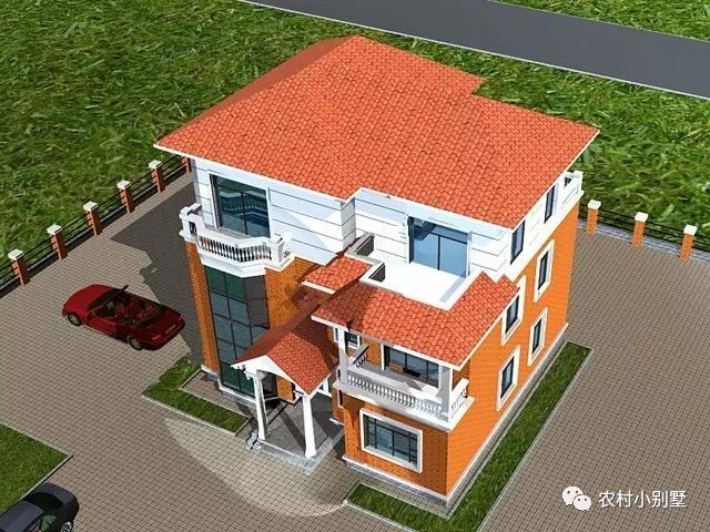 11.5x11米三层住宅设计图，实用坡屋顶带露台