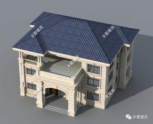 2款西式别墅设计图送给大家，可以根据自己的喜好来建造调整