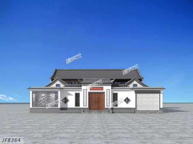 中式农村别墅设计图，低调奢华有内涵，含蓄与精致并存。，这样的房子永不过时！