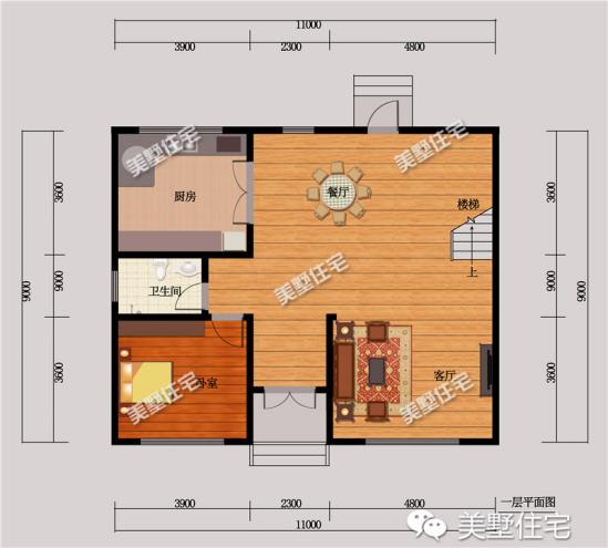 103平米小宅基地四层别墅设计图，造价40万，外观美，你心动了吗？