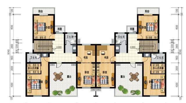 推荐2款中式带庭院农村自建房设计图，小房子大智慧 符合现代人的多功能住房需求