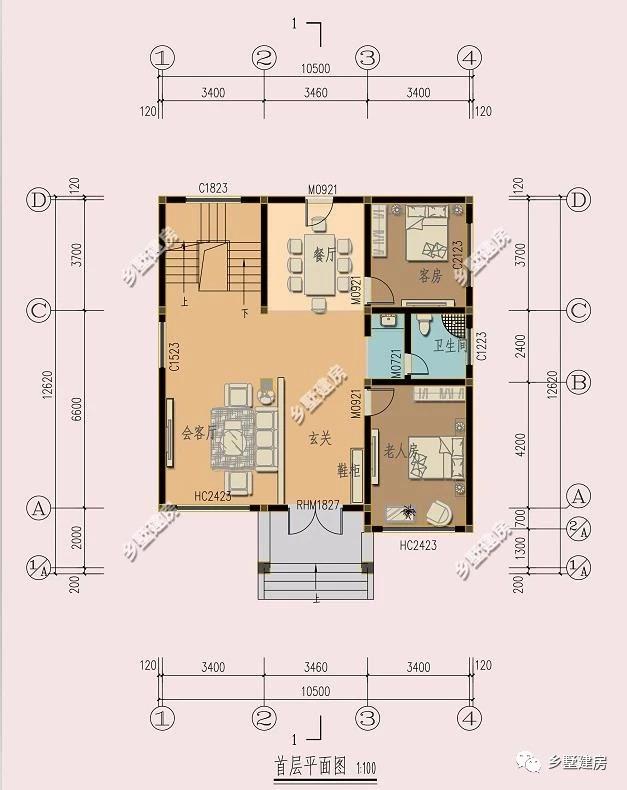 2款别墅设计图，一款二层，一款三层，看你喜欢哪一款