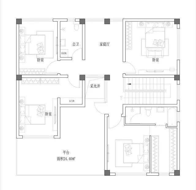 北京顺义二层农村中式别墅，功能上面超级合理，房屋尺寸33X15米