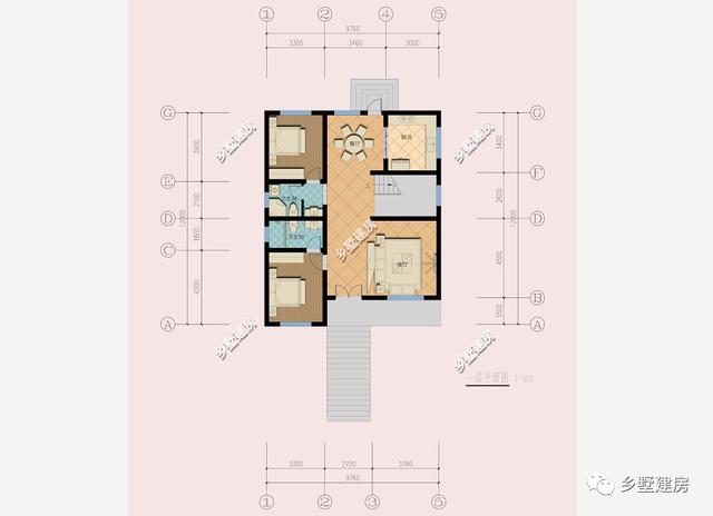 两栋三层别墅设计图，都是带车库+多阳台，更符合多数农村朋友的需求。