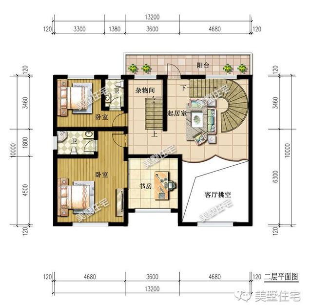 新三层中式别墅图，带堂屋，35万就能建成，你可以来一套。
