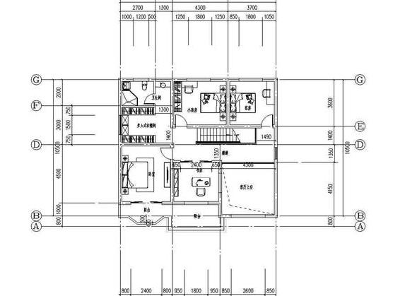 25万12×11米带挑空客厅二层农村建筑设计图纸