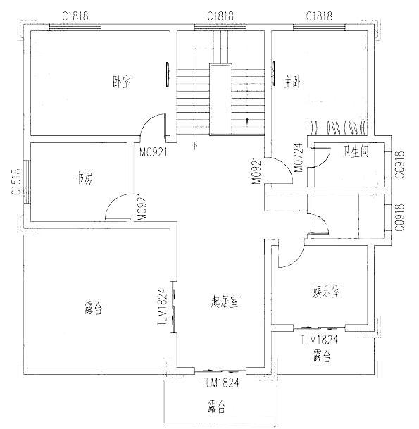 2款三层带挑空客厅小洋楼别墅设计图，无挑空，不豪华，户型豪华大气