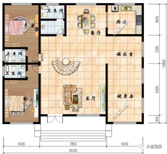 2款二层自建房别墅设计图，喜欢建二层的朋友看一看啦
