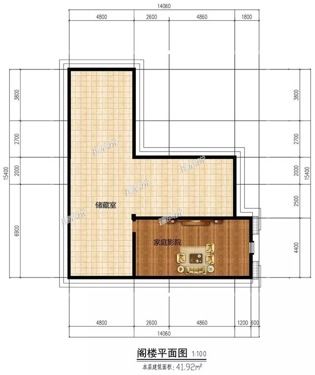 欧式二层半别墅设计图，带旋转楼梯，内部布局舒适又享受，生活美滋滋。