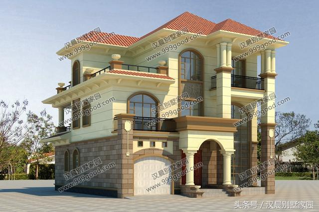 2栋古典复式欧式别墅，造价40万，颜值美出新高度！
