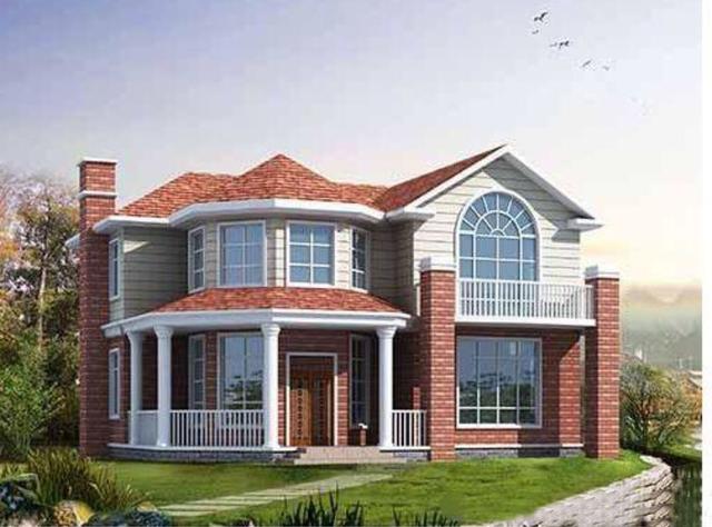 占地带堂屋等传统功能的二层别墅设计图，建成这么实用的房子，邻居看后肯定会眼红的。