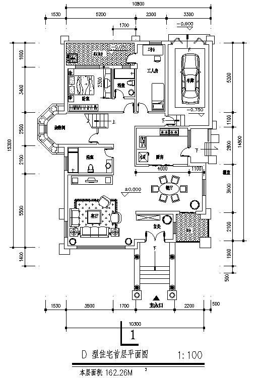 二层淡雅欧式别墅设计图，低调奢华有内涵，带CAD彩图。