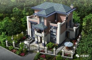 16x14米三层别墅设计图，带院子+花园，造价52万左右，你觉得值吗