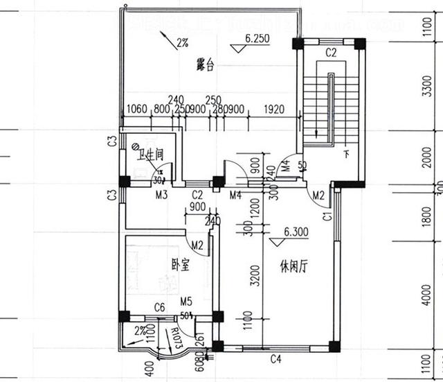 三层欧式中楼轻钢别墅设计图，带车库+屋顶花园，非常实用。