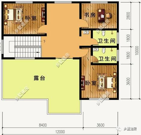 12X10米三层别墅设计图，大气时尚，你家的宅基地合适吗？不如回家也建一栋？