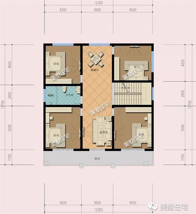 12米开间农村三层别墅，9室2厅+大露台，经典欧式别墅