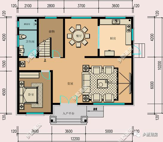 给大家介绍的两款自建房别墅设计图，价格上相差一倍，风格上、色彩上也不尽相同