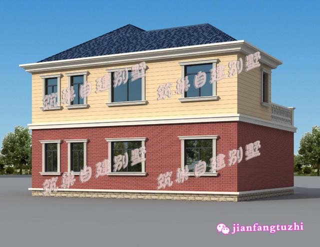 6套12x10米农村二层小洋楼别墅设计图，为啥都喜欢第1套？