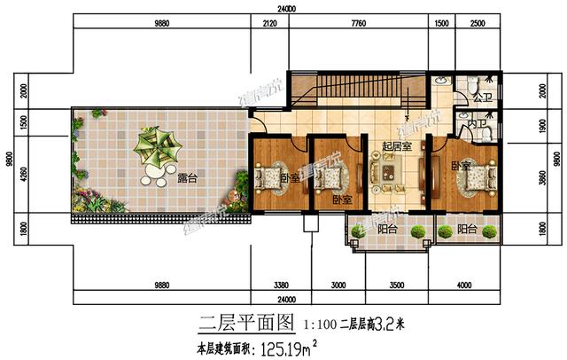 二层中式别墅设计图，这室内布局真是完美