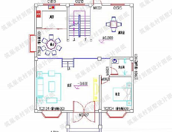 今日推荐3款四层占地面积约100平方米农村自建别墅全套CAD施工图