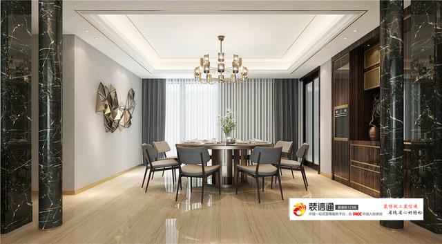 武汉华侨城350㎡轻奢风别墅装修案例 有质感的生活品质