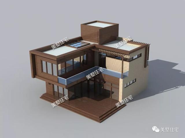 11X12米二层现代别墅设计图，带户外平台，简洁而不简单