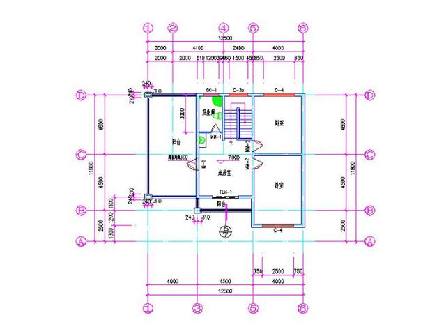 占地130平米5厅7卧带车库+多露台实用三层自建房图纸，30万建成