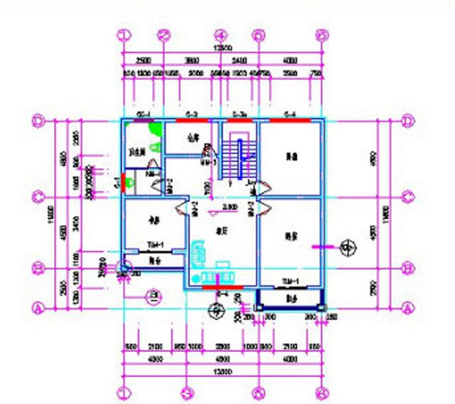 占地130平米5厅7卧带车库+多露台实用三层自建房图纸，30万建成