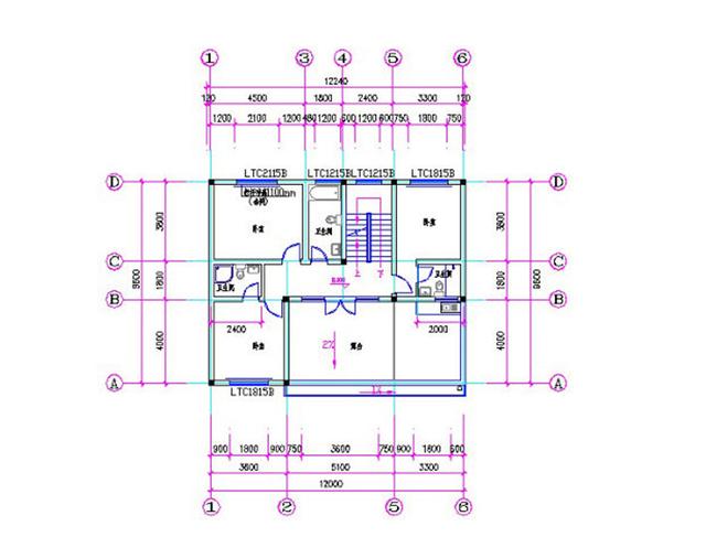 30万农村简单易建12×10米4厅8卧三层自建房全套施工效果图
