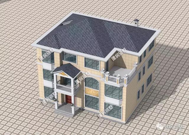 一屋多户的别墅设计图，外观大气，结构实用，越看越喜欢！