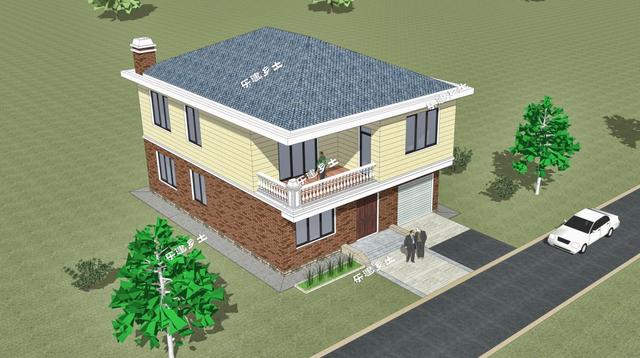 乡村建房首要考虑成本，简易二层自建房设计