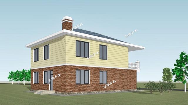 乡村建房首要考虑成本，简易二层自建房设计