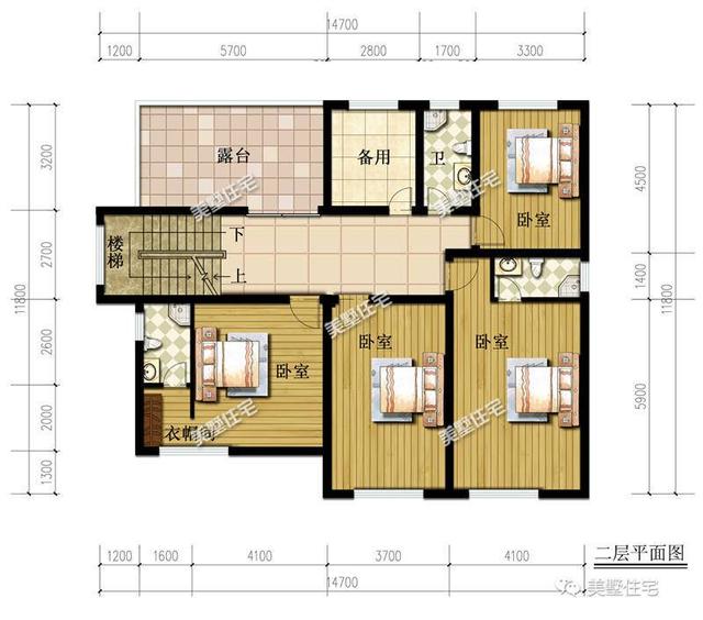 14X11米二层欧式别墅，5室2厅双露台+茶室，造就品质生活