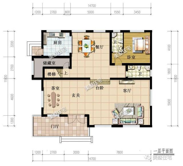 14X11米二层欧式别墅，5室2厅双露台+茶室，造就品质生活