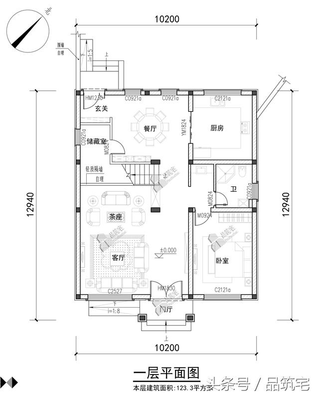 三层简欧别墅设计图，舒适合理，适合小宅基地的家庭建造