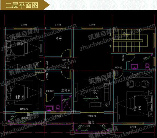 分享3款占地面积160平农村自建房图纸（附设计施工图），设计的十分合理