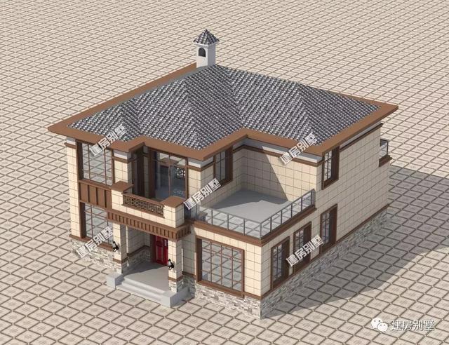一定不能错过的12.8×14.8米农村别墅设计图，简直美极了