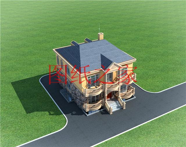 造价20万，占地约110平方米的二层别墅设计图，快来看看吧！