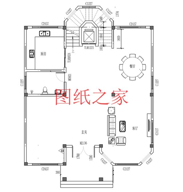 精选5套占地150平的三层别墅设计图，主体造价50万内，挑一套建房吧！