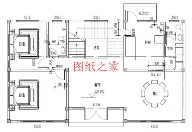 精选5套占地150平的三层别墅，主体造价50万内，挑一套建房吧！